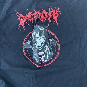 Black and Red Graphic Shirt